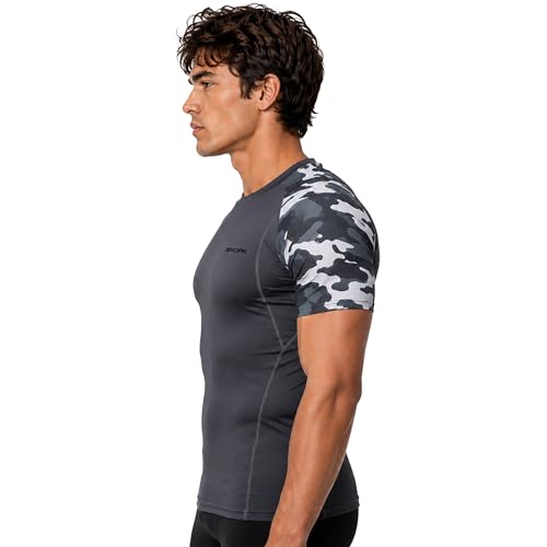Image of DEVOPS 3 Pack Men's Athletic Short Sleeve Compression Shirts