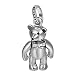 AMOZ Colgante de Collar de Oso de Peluche Articulado de Plata de Ley 925 Vintage para Hombres Y Mujeres de 35 Mm,B