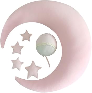 LICHENGTAI Baby Photography Props, Baby Photography Moon Pillow Star Baby Posing Beans Moon Pillow Stars Set Newborn Photography Props Infant Photo Shoot Accessories