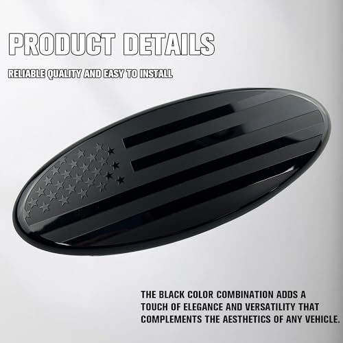 OUESAAS 9 Inch Front Grill Rear Tailgate Emblem Fit for Ford 04-14 F150, 11-14 Edge, 11-16 Explorer, 06-11 Ranger, 07-14 Expedition (Pack of 2) by OUESAAS - Image 6
