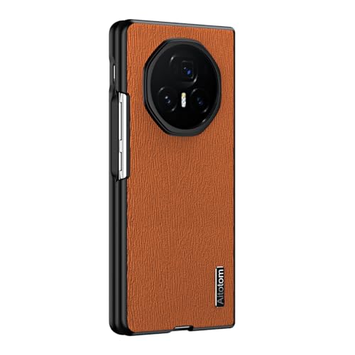 Jiajihua Case Compatible with Honor Magic V3,Compatible with Honor Magic V3 5G FCP-AN10 2 in 1 Lens Protection Shockproof and Anti-Drop Cover Brown