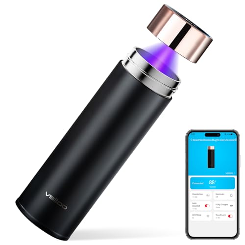 Vsitoo Smart self cleaning Insulated Water Bottle, 15oz...