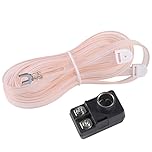 AEDIKO FM Dipole Antenna 300 Ohm T Shape FM Antenna+300-ohm to 75-ohm Transformer(Push-On F Type Balun) for Home Stereo Receiver AV Audio Home Theater Receiver