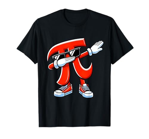 Divertido símbolo Pi Dabbing Dab Dance Pi Day Teacher Niños Niños Camiseta
