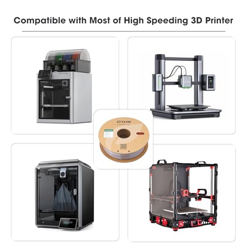 Image of eSUN Silk Mystic PLA Filament 1.75mm, Shiny Silk Three Color Co Extrusion 3D Printer Filament, 1KG (2.2 LBS) Spool 3D Printing Color Change Filament for 3D Printers,Gold Silver Copper