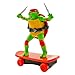 Teenage Mutant Ninja Turtles Toy, Raphael Sewer Shredder Pullback Skateboard, Mutant Mayhem TMNT Ninja Turtle Figure, Ages 3+