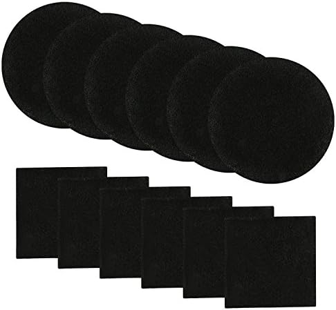 Resinta round and square black compost bin filters
