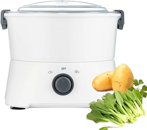 Pelador automático de patatas, funcionamiento con un solo botón, seguro y eficiente para uso doméstico y comercial, ideal para pelar patatas, peras y manzanas