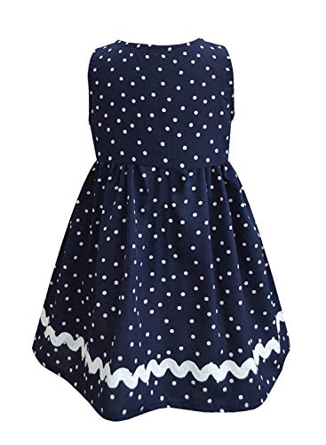Image of A.T.U.N Cotton Skater Dress (GDRS Pen NPD Navy-White 8-9 YR)