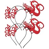 Gadpiparty 4 Piezas Diadema Dragón Decorativa para Fiesta de Año Chino Accesorio Brillante para Celebración de Víspera y Ambiente Festivo
