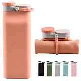 E-Senior Collapsible Water Bottle BPA Free - Foldable Water Bottle for Travel Sports Bottles with...