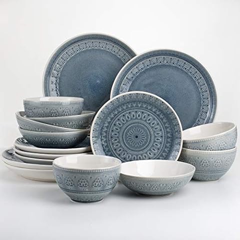 Euro Ceramica Fez 16 Piece Dinnerware Set Cover
