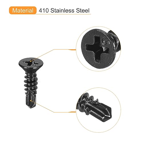 Tornillos Autoperforantes 4.2x16 mm acero inoxidable 50 pcs miniatura 4