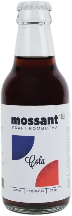 Mossant Kombucha |Cola Kombucha | Craft kombucha | Low Sugar | 37 Kcal (Pack of 6)