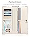 Nipichsha Womens Wallet, RFID Slim Wallets for Women, Thin Ladies Credit Card Holder Purse, Cute Leather Bifold Clutch Billfold with 11 Card Slots & ID Window, Tropical Leaf