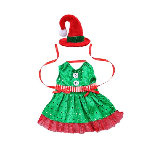 OAEPG Juego de 8 fundas para botellas de vino de elfos de Navidad, para decoración de mesa de Año Nuevo, decoración de mesa de reunión familiar