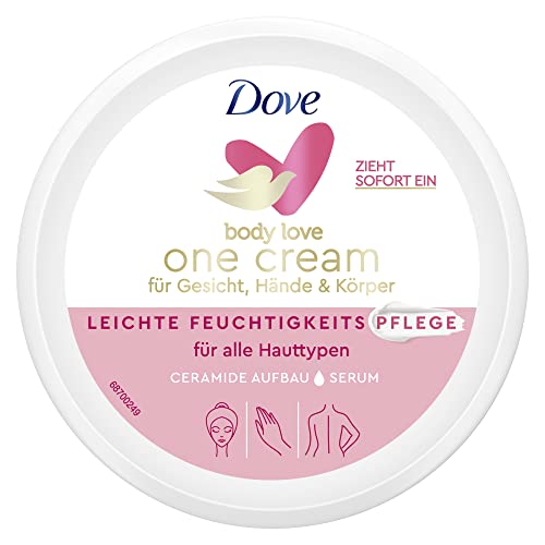 Dove Body Love One Cream Leichte Feuchtigkeitspflege Body Cream für Gesicht, Hände und Körper für alle Hauttypen 250 ml 1 Stück – Ansicht 5