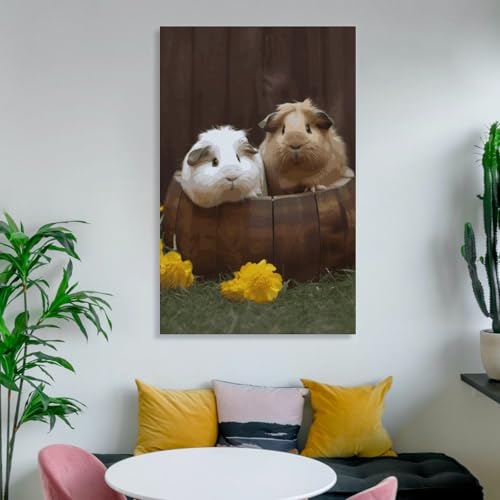 Art mural moderne cochon d'inde pour décoration murale de chaque pièce - 6