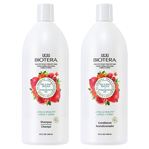Biotera Long & Healthy Strengthening Shampoo And Conditioner Set | Long Or Growing Hair | Microbiome Friendly | Vegan | 32 Fl Oz #TOP19