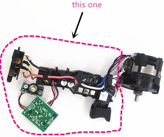 Miniatura 7 de Kimgu El panel de control del interruptor se reemplaza para Dewalt DCD796 DCD791 DCD796D DCD796B DCD791B DCD791D DCD791P2 Switch N442096