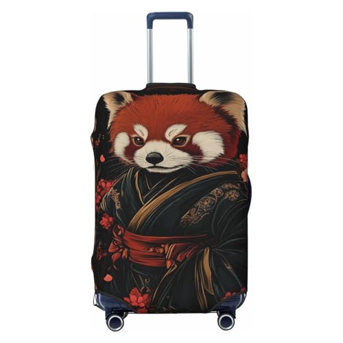 Red Panda Fantasy Aesthetic Elastic Travel Luggage Covers Dustproof Scratch-Resistant Suitcase Protector Fit 22-24 Inch