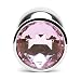 Great Gift Idea: Valentine 'S / Birthday Gift ~ 2 Pcs Steel Fetish Plug Anal Butt Jewelry Large +Small (Pink)