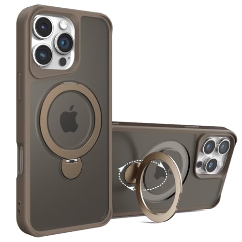 �y360°��]�X�^���h����]viv liber iPhone16 Pro Max�p MagSafe�Ή� �J�[�{���t�@�C�o�[ �X�}�z�P��X iPhone16 Pro Max�p ���y�� �ϏՌ� ���͎��� �t�C�����X �[�d����~�߃t���J�o��ی� (BSKZJ-1