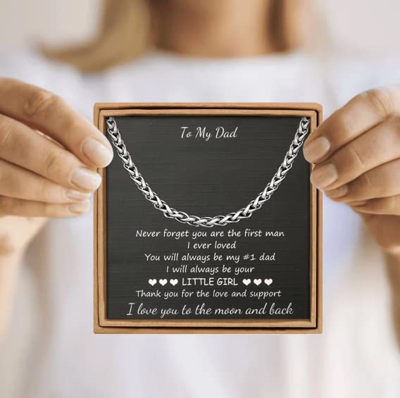 Image of JoycuFF Mens Cuban Link Chain Necklace for Boyfriend Gold Silver Stainless Steel 6MM 10MM Hip Hop Anniversary Birthday Christmas Jewelry for Men