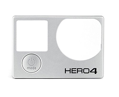 Faceplate Front Cover Face Plate with Mode Button & Cushion - Frame Housing Repair Part Fix for GoPro Hero 4 Black and Silver Edition