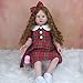 YIHANGG Ragazza Bambola Reborn Realistico Enorme Bambolotti 70 Cm 28 Pollici Capelli Lunghi Principessa Collezione Bambola 3D Vena di Vaso Bambola Bambini Compleanno Natale Regalo Giocattolo
