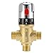 Produktbild Armatur Thermostat, Chrom Thermostatventil aus Messing, G1 / 2 Zoll Wasserventil mit konstanter Temperatur für Handbrause, Duscharmatur