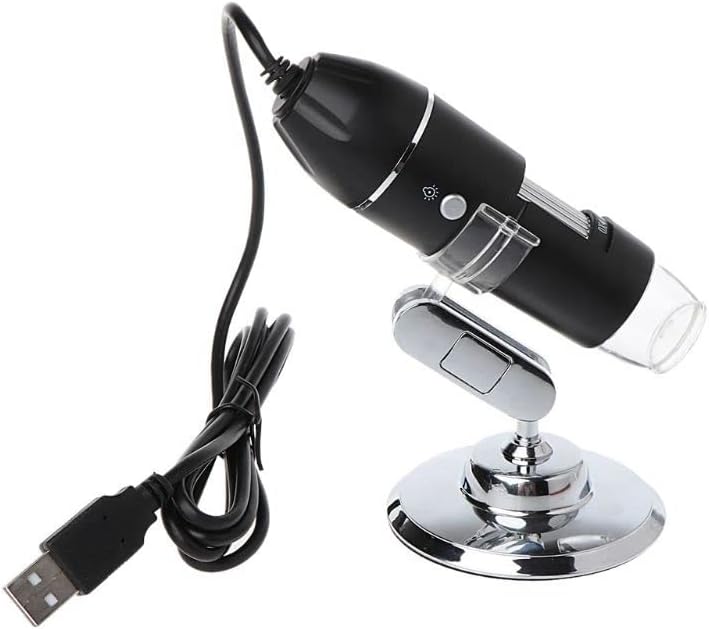 Miniatura 5 de Microscopio de laboratorio diapositivas 1000X microscopio digital USB 8LED cámara microscopio lupa W soporte microscopio piezas