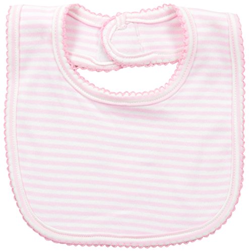 Mud Pie Baby-Girls Newborn Monogram Stripe Bib