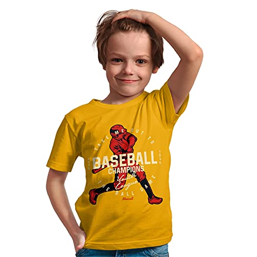Image of minicult Cotton Boys Half Sleeve Kids Tshirt with Chest Print and Bright Colors(Multicolor)(Pack of 3)