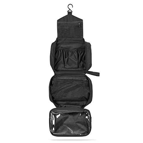 SWISSONA Neceser Premium, Impermeable y Colgante, Ideal para Viajar, Malla y Cierre...