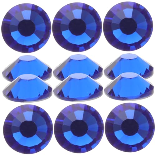Healvian 1440 Piezas Pedrería de uñas jumbo cinta diamantes de imitación de plata ramo Rosario oro decoración uñas decoraciones uñas decoraciones de uñas accesorios para uñas Vidrio Blue