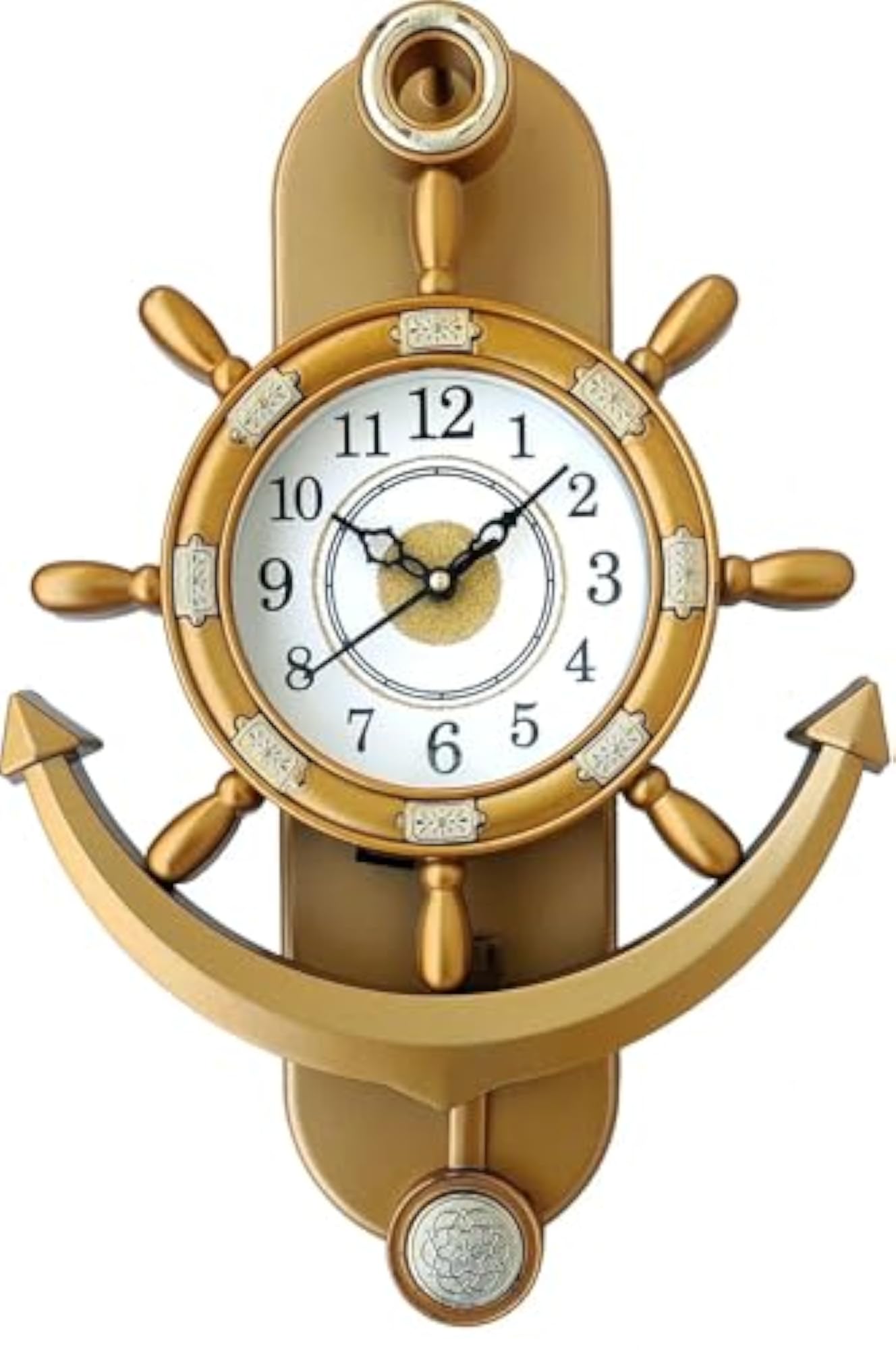 Analog 20 cm X 20 cm Wall Clock with Pendulum
