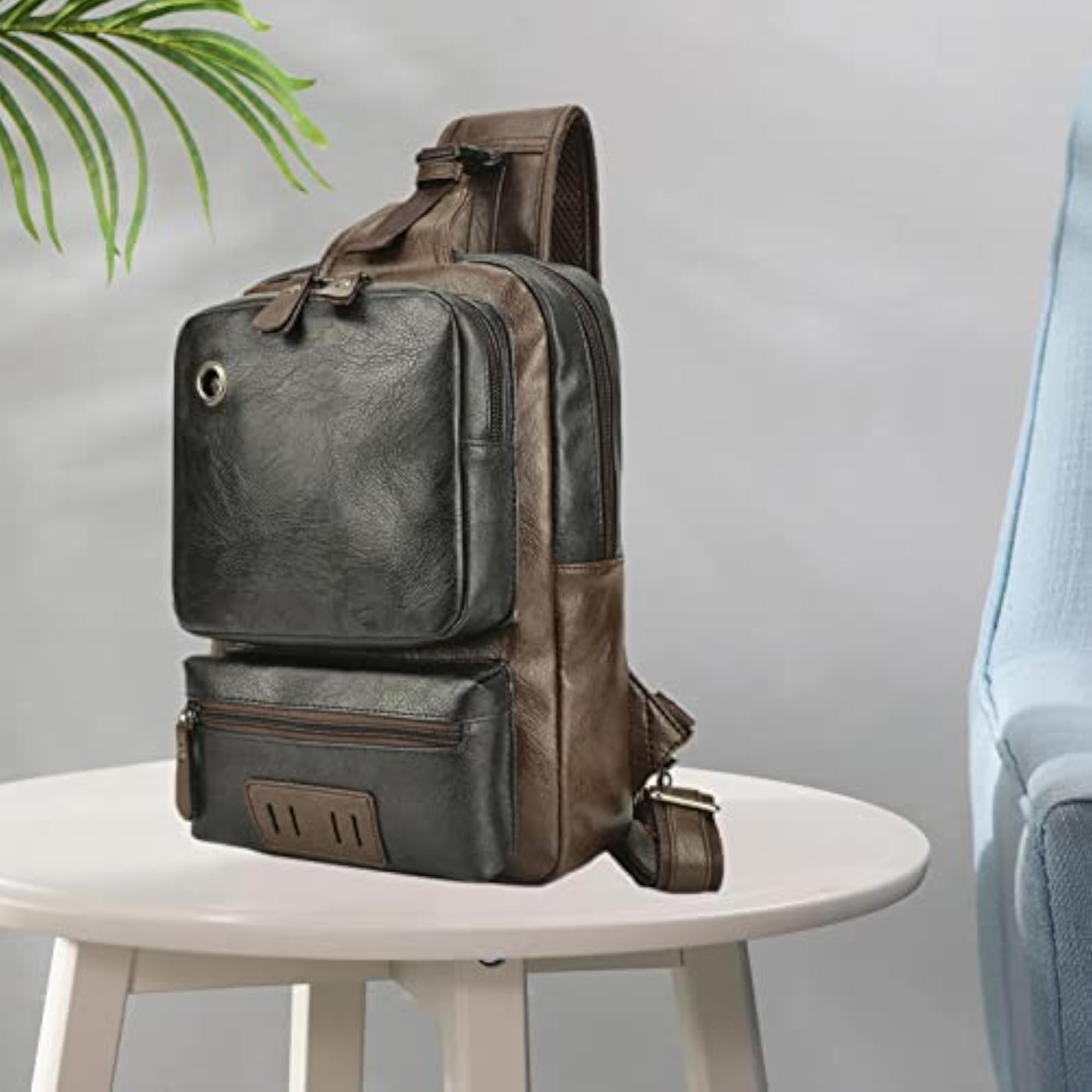 Men's Sling Bag with USB Charging Port