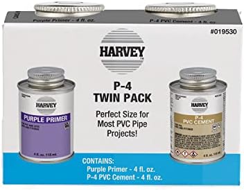 Harvey's 019530 Primer/Cement, 4 Oz Twin Pack Box