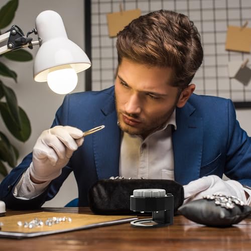 Lupa de gemas LED BESTYASH para identificar fallas microscópicas con lente de vidrio limpia 6