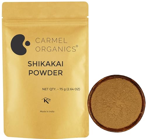 Image of CARMEL ORGANICS Combo of Amla,Shikakai,Soapnut & Bhringraj Powder(75g Each) | Natural | Promotes Hair Growth,Strengthens Hair & Adds Shine and Luster | No Added Preservatives & Additives