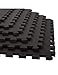 Jardin202 - Esterilla Puzzle para Suelos de Gimnasio y Fitness | Negro | Protección de Goma Espuma, Tatami Puzzle Expandible 4 Unid 60x60