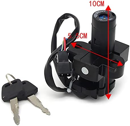 Ignition Switch and Ignition Key Motorcycle Ignition Switch for Honda XR650 XR650L 1993-2017 for Honda CLR125 City Fly 1998 for Honda XR125L 2003-2008 for Honda XR250L 1991-1996 for Honda XLR125R