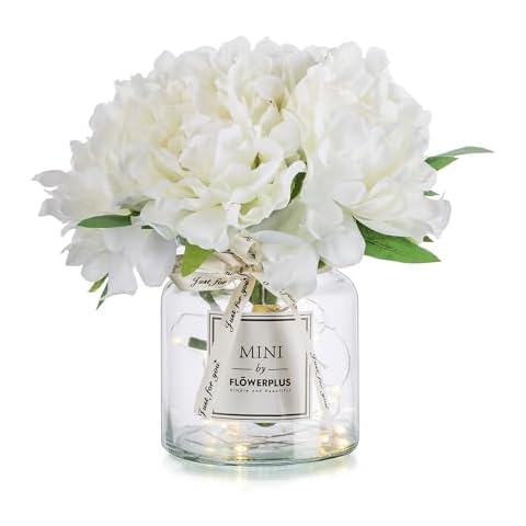 Blosmon Peony Flowers with Vase Cover