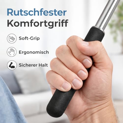 Back Massage 2er Rückenkratzer - stabil & ausziehbar - Teleskopstab mit breiter Kratzhand gegen Juckreiz - Massagegerät als Rückenkrauler