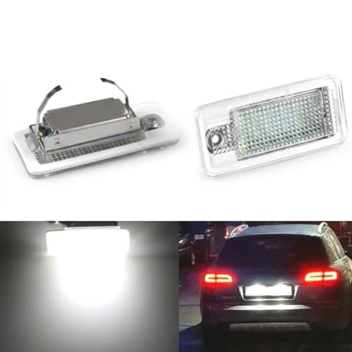 Luz de matrícula para A4 S4 luces de matrícula traseras coche lámpara automática 2 piezas 2