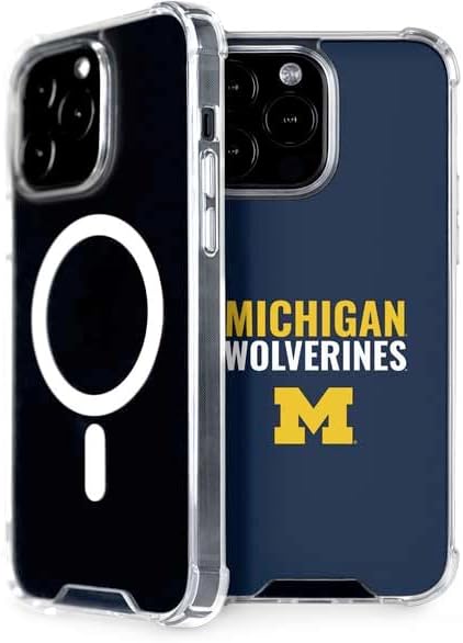 Skinit Phone Case Compatible with MagSafe iPhone 13 Pro Max - Officially Licensed University of Michigan Wolverines M Design