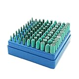 ??? ?? 100 Pcs Rubber Polishing Kits, 1/8'' Shank Silicone Rubber Polishing Bits Buffing Tips Sets for Dremel Rotary Tools