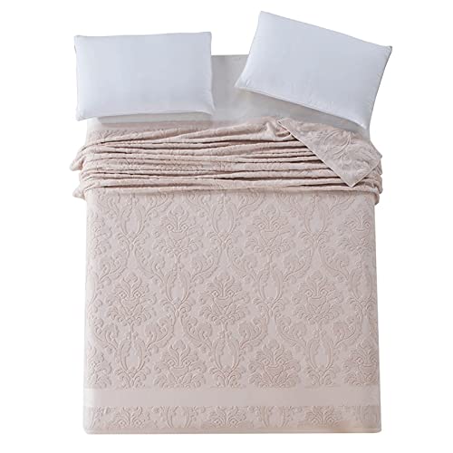 Manta para Cama Mantas para Camas Suave Cálida Algodón Individual Doble Tamaño Sólido Jacquard Edredones de Verano Colcha Toalla Mantas
