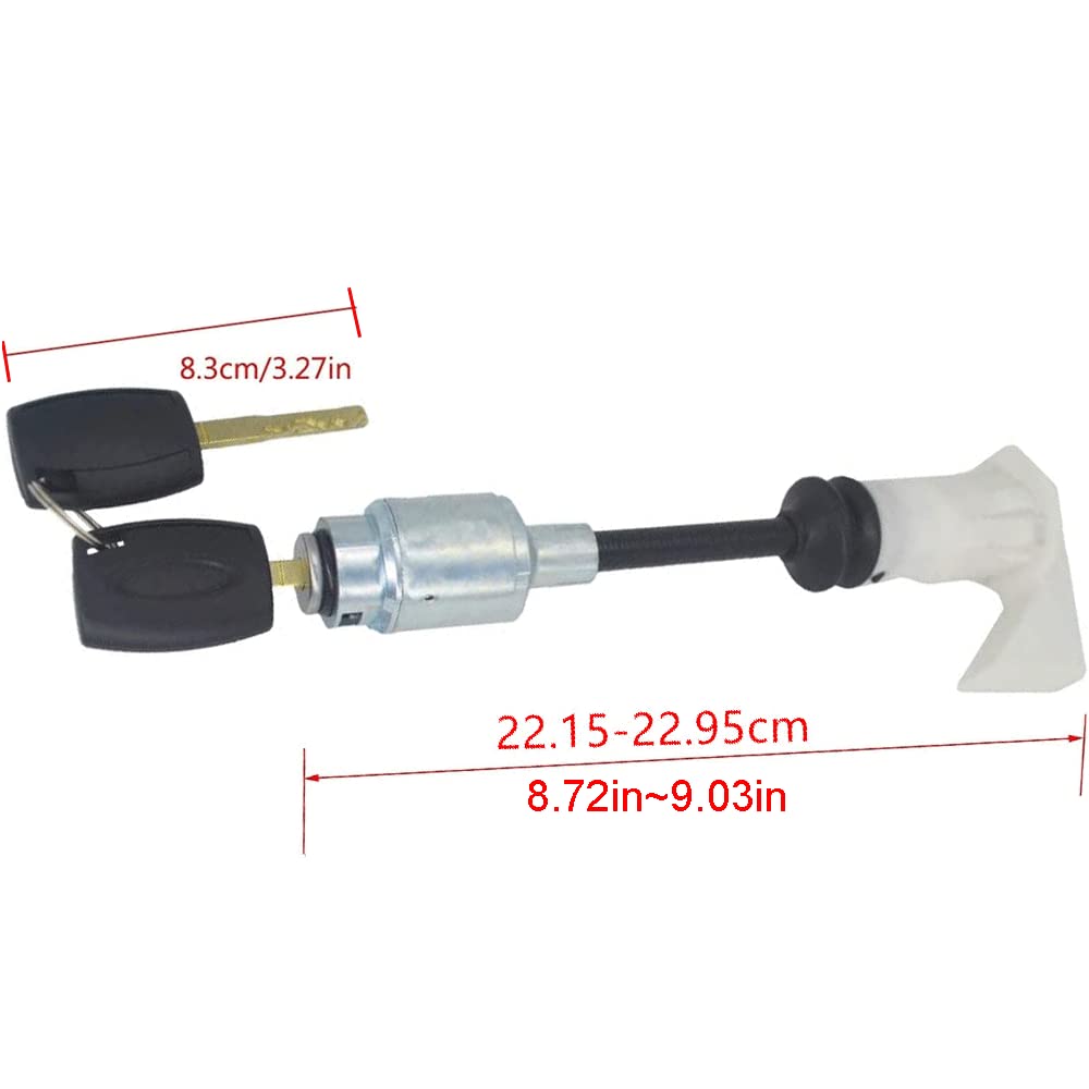 ProPlip Zylinderschloss für Motorhaube 2 Schlüssel für Ford Focus C